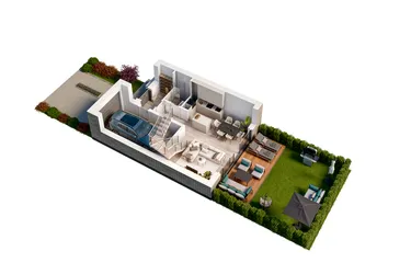 Rzut - Dom na sprzedaż 5 pokoi o powierzchni 167,82 m² - numer F3 w Park Residence