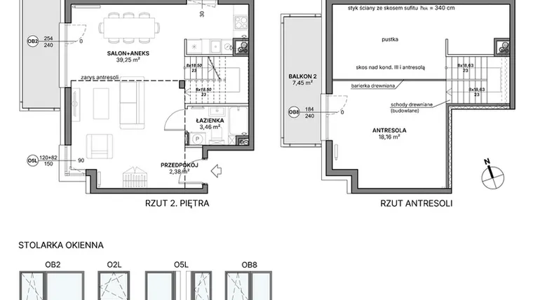 Rzut - Mieszkanie na sprzedaż 1 pokój o powierzchni 63,25 m² - numer B1.B.08 w Awionika