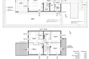 Rzut - Dom na sprzedaż 5 pokoi o powierzchni 148,86 m² - numer D2.A w Awionika