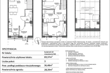 Rzut - Mieszkanie na sprzedaż 3 pokoje o powierzchni 69,37 m² - numer A2.M2 w Libre Park etap III