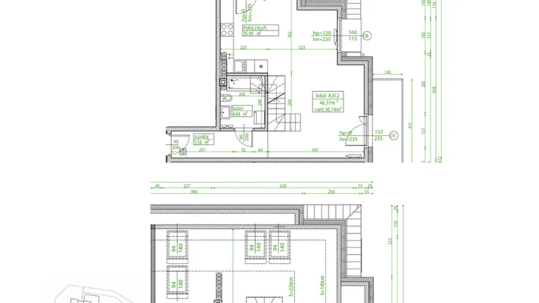 Rzut - Mieszkanie na sprzedaż 4 pokoje o powierzchni 80,51 m² - numer A.III.2 w Villa Rosenthal