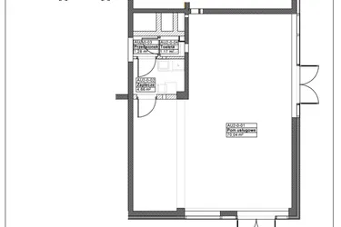 Rzut - Lokal użytkowy na sprzedaż 3 pokoje o powierzchni 76,66 m² - numer AU2 w Sielec Renarda etap I
