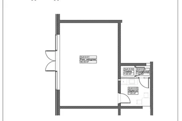 Rzut - Lokal użytkowy na sprzedaż 3 pokoje o powierzchni 54,99 m² - numer AU4 w Sielec Renarda etap I