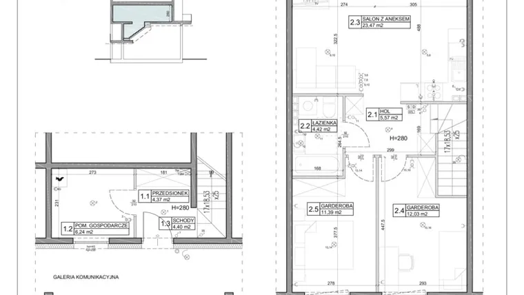 Rzut - Mieszkanie na sprzedaż 3 pokoje o powierzchni 71,14 m² - numer 37 w Miasto Ogród 3