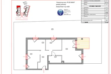 Rzut - Mieszkanie na sprzedaż 4 pokoje o powierzchni 76,17 m² - numer A.1 w Villa Verona Mielno