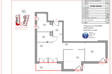 Rzut - Mieszkanie na sprzedaż 3 pokoje o powierzchni 73,39 m² - numer A.26 w Villa Verona Mielno