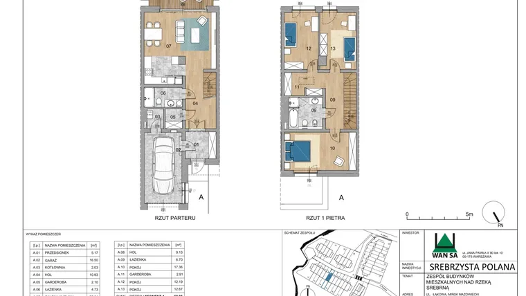 Rzut - Dom na sprzedaż 4 pokoje o powierzchni 132,26 m² - numer 15A w Srebrzysta Polana