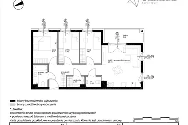 Rzut - Mieszkanie na sprzedaż 4 pokoje o powierzchni 67,69 m² - numer B4.24 w Andromeda