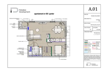 Rzut - Mieszkanie na sprzedaż 5 pokoi o powierzchni 92,03 m² - numer M69 w Apartamenty Casa Baia