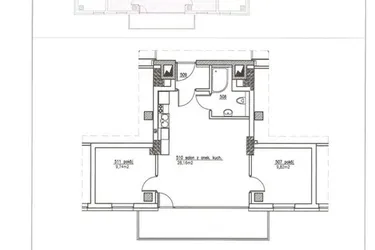 Rzut - Mieszkanie na sprzedaż 3 pokoje o powierzchni 54,54 m² - numer 17 w Nowy Horyzont