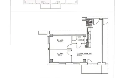 Rzut - Mieszkanie na sprzedaż 3 pokoje o powierzchni 45,48 m² - numer 21 w Nowy Horyzont