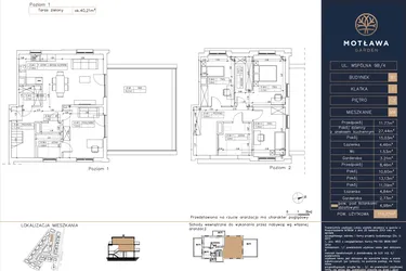 Rzut - Mieszkanie na sprzedaż 5 pokoi o powierzchni 119,27 m² - numer B1.M4 w Motława Garden