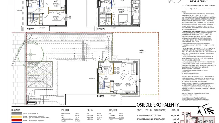 Rzut - Dom na sprzedaż 4 pokoje o powierzchni 110,64 m² - numer 15.S30 w Nowe Falenty