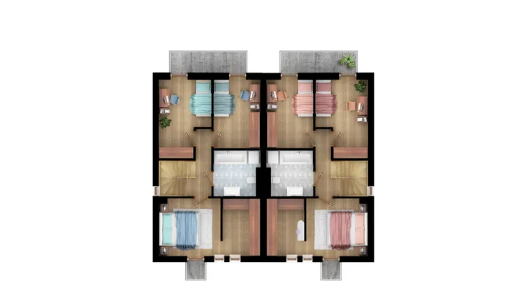 Rzut - Dom na sprzedaż 4 pokoje o powierzchni 111,9 m² - numer Bronowicka 20 w Malownicze Złotniki - etap II