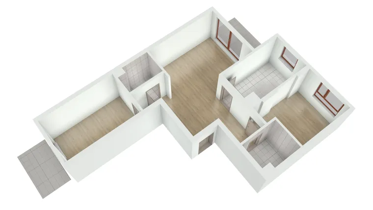 Rzut - Mieszkanie na sprzedaż 3 pokoje o powierzchni 72,47 m² - numer 029 w B8 nowy wymiar mieszkania