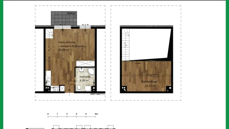 Rzut - Mieszkanie na sprzedaż 3 pokoje o powierzchni 51,46 m² - numer C20 w Osiedle Olszynki