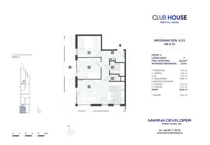 Mieszkanie w inwestycji: CLUBHOUSE