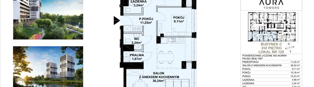 Mieszkanie w inwestycji: Aura Towers