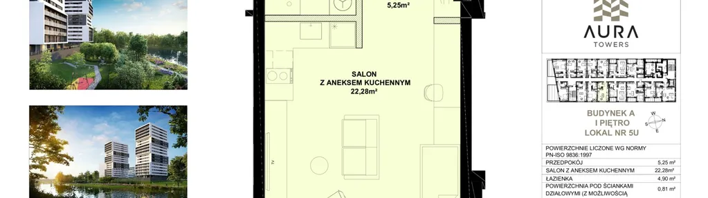 Mieszkanie w inwestycji: Aura Towers