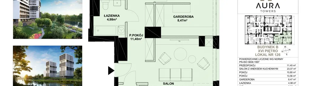 Mieszkanie w inwestycji: Aura Towers