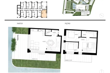 Rzut - Mieszkanie na sprzedaż 2 pokoje o powierzchni 47 m² - numer A4.09 w Apartamenty Dźwirzyno