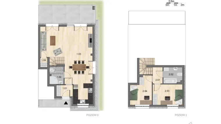 Rzut - Mieszkanie na sprzedaż 4 pokoje o powierzchni 81,85 m² - numer A3 w Osiedle GreenPoint