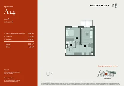 Mieszkanie w inwestycji: Mazowiecka 115