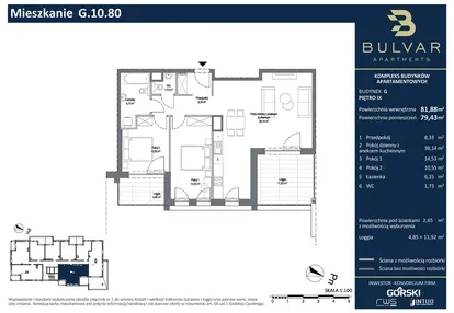 Mieszkanie w inwestycji: Bulvar Apartments - etap I