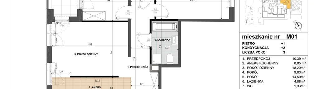 Mieszkanie w inwestycji: Barkocińska 3