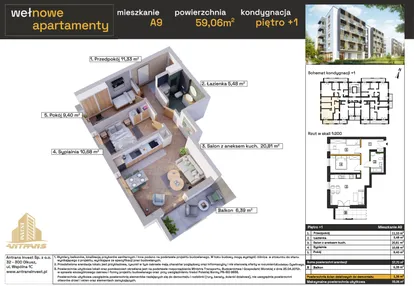 Mieszkanie w inwestycji: Osiedle Wełnowe Apartamenty