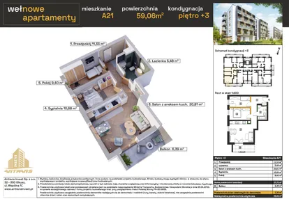 Mieszkanie w inwestycji: Osiedle Wełnowe Apartamenty