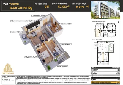 Mieszkanie w inwestycji: Osiedle Wełnowe Apartamenty