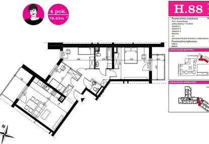 Mieszkanie w inwestycji: ART MODERN etap III - bud. H