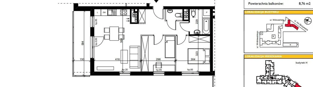 Mieszkanie w inwestycji: ART MODERN etap III - bud. H