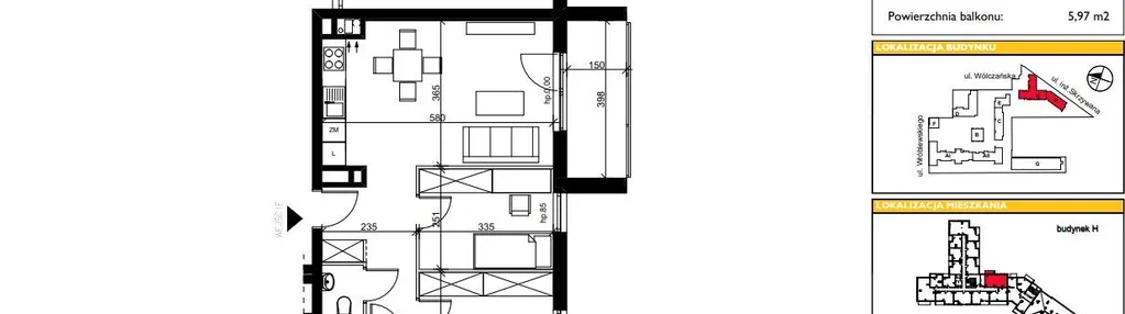 Mieszkanie w inwestycji: ART MODERN etap III - bud. H