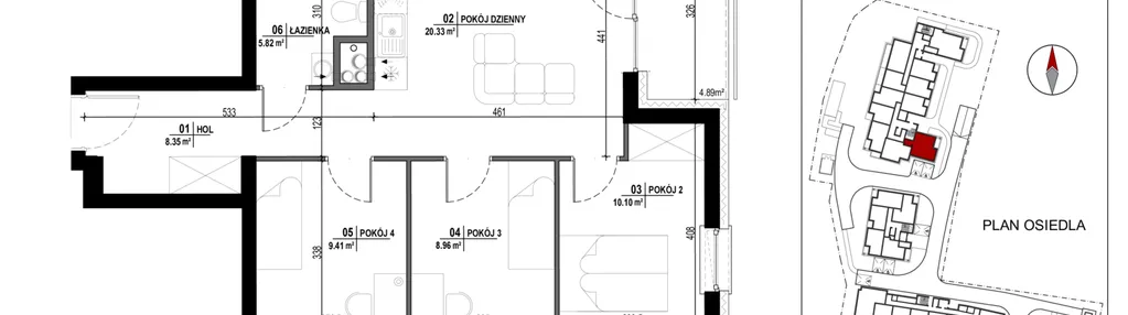 Mieszkanie w inwestycji: Garbarska Urban Koncept