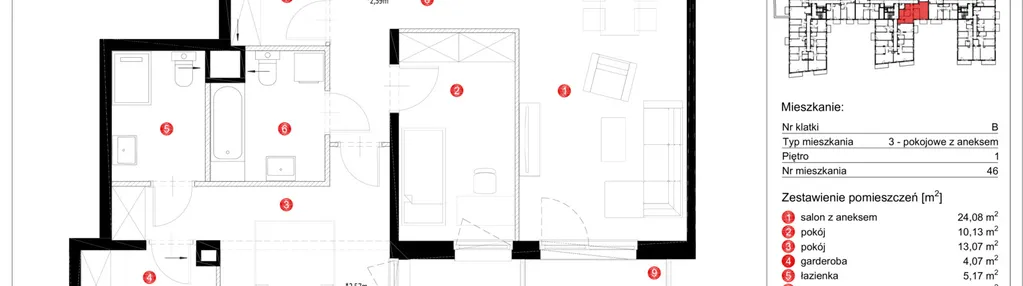 Mieszkanie w inwestycji: Apartamenty nad Rzeką