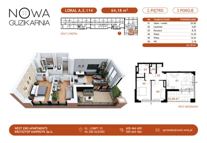 Mieszkanie w inwestycji: Nowa Guzikarnia