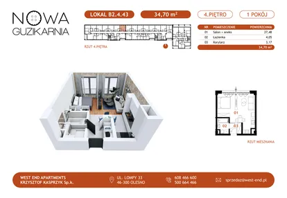 Mieszkanie w inwestycji: Nowa Guzikarnia