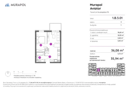 Mieszkanie w inwestycji: Murapol Aviator
