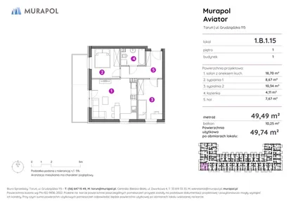 Mieszkanie w inwestycji: Murapol Aviator