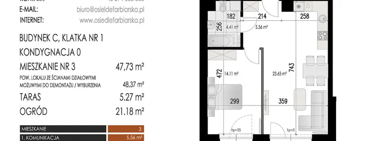 Mieszkanie w inwestycji: Osiedle Farbiarska