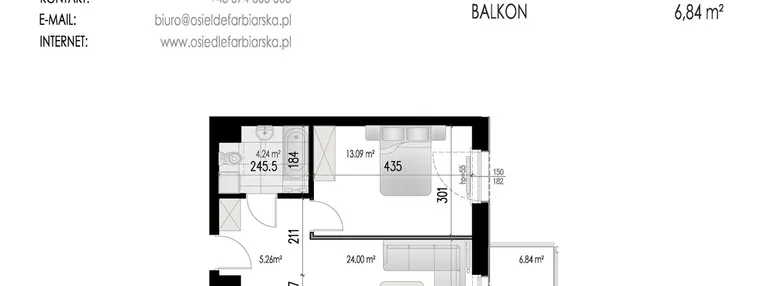 Mieszkanie w inwestycji: Osiedle Farbiarska