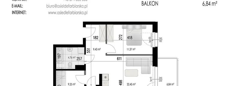 Mieszkanie w inwestycji: Osiedle Farbiarska