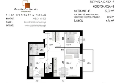 Mieszkanie w inwestycji: Osiedle Farbiarska