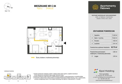 Mieszkanie w inwestycji: Apartamenty Dębowa