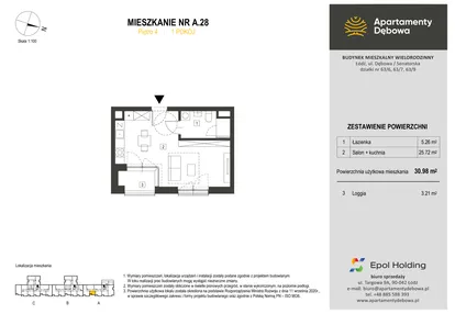 Mieszkanie w inwestycji: Apartamenty Dębowa