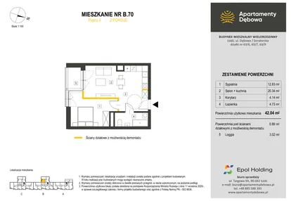 Mieszkanie w inwestycji: Apartamenty Dębowa