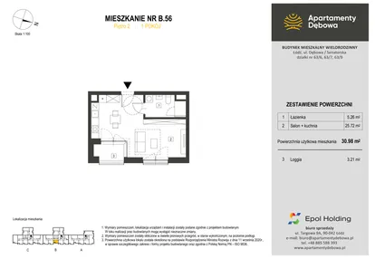 Mieszkanie w inwestycji: Apartamenty Dębowa