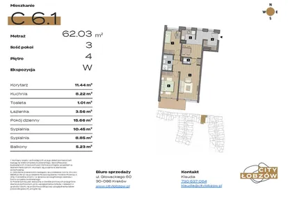 Mieszkanie w inwestycji: City Łobzów